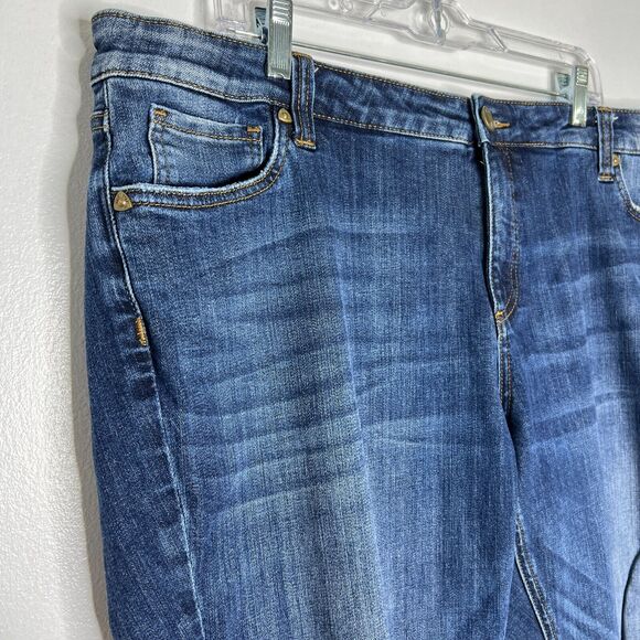 Kut From The Kloth Catherine Boyfriend Jeans 20W Distressed Mid-Rise Stretch - Picture 2 of 8